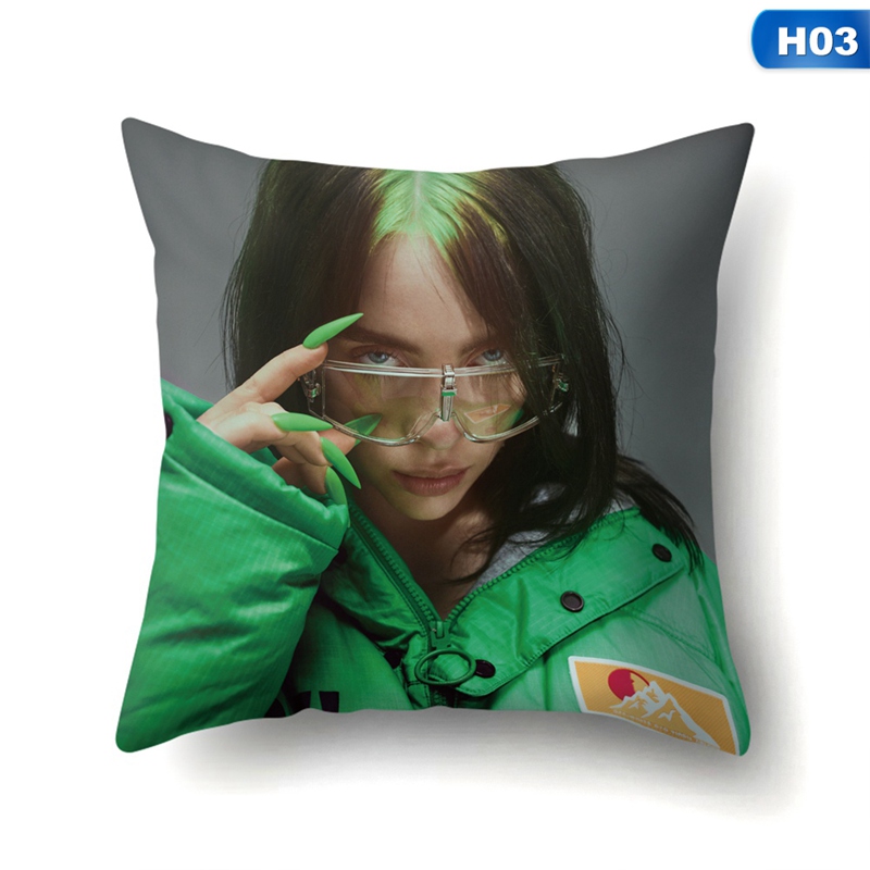 Vỏ Gối Polyester In Hình Billie Eilish