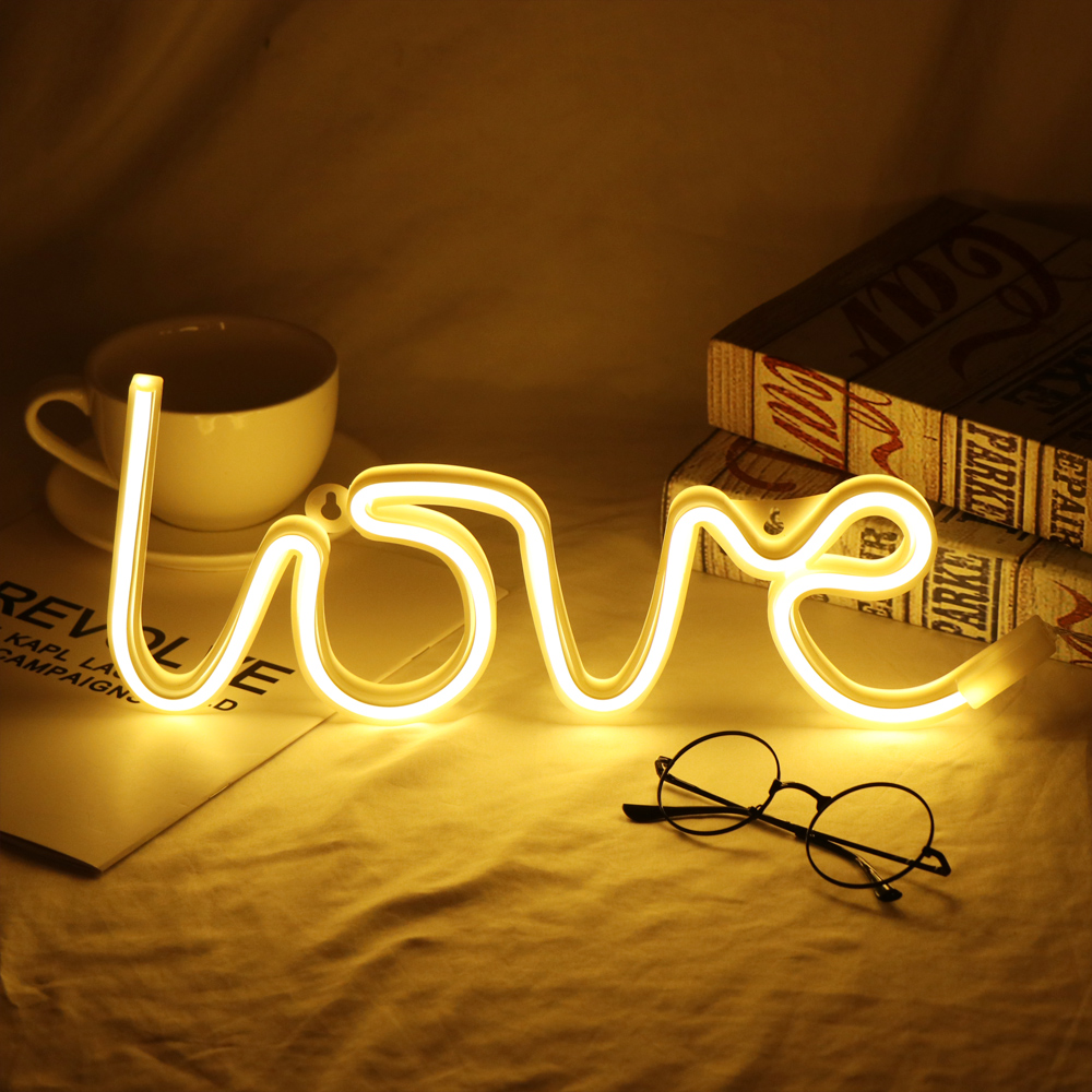 Đèn Led Neon Hình Chữ Love Trang Trí Tiệc