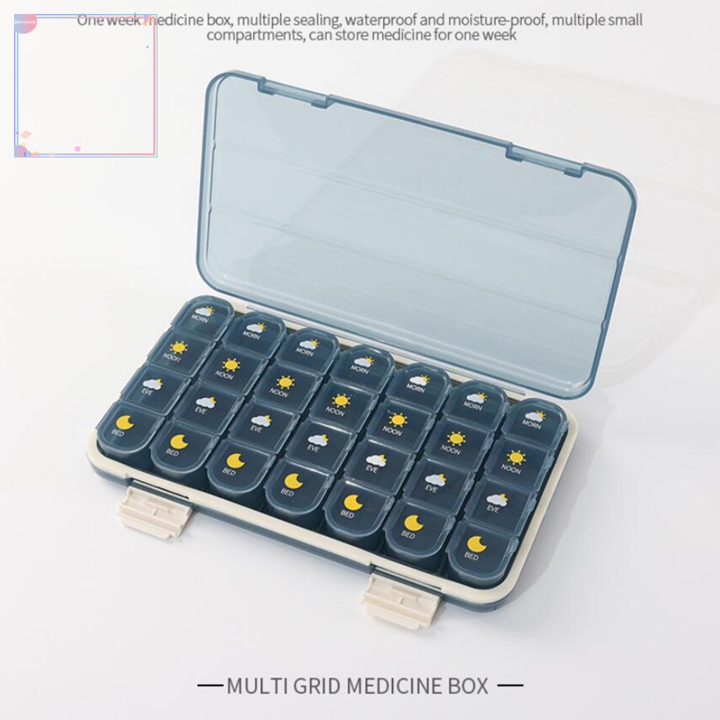 Hộp Đựng Thuốc Chia 3/4 Lần Tiện Dụng Cho Gia Đình
