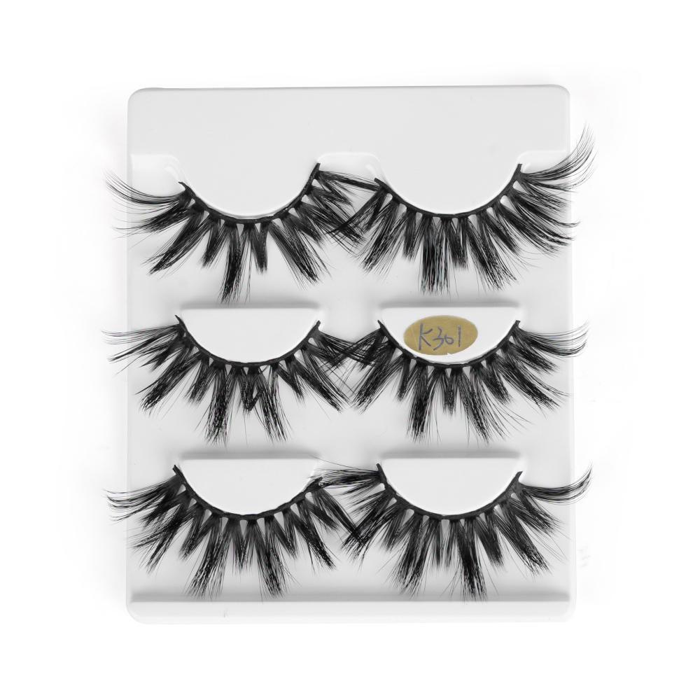 Set 3 Cặp Lông Mi Giả SKONHED 3D Handmade Có Thể Tái Sử Dụng