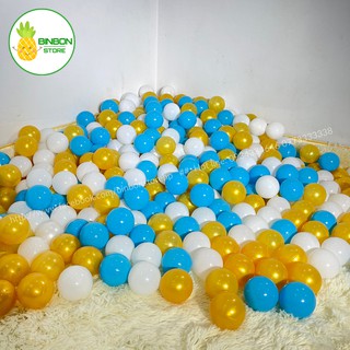 Bóng nhựa cho bé (Sét 10 quả phi 7.5 cm- khách chọn màu) Bóng nhựa nhà banh bóng nhựa an toàn cho bé