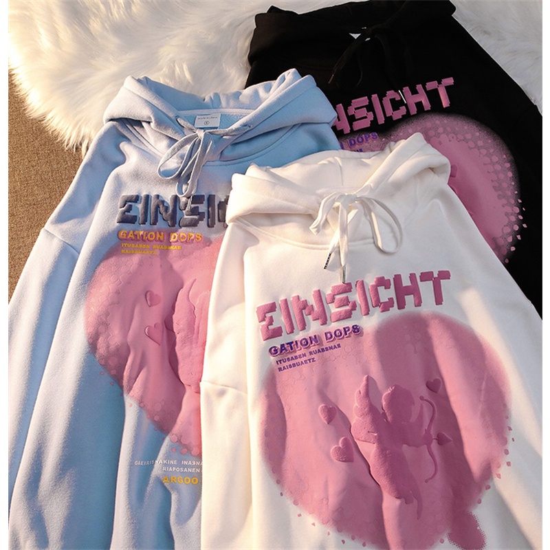 NRVP Áo hoodie dáng rộng thời trang Hàn Quốc 2022 dành cho nữ