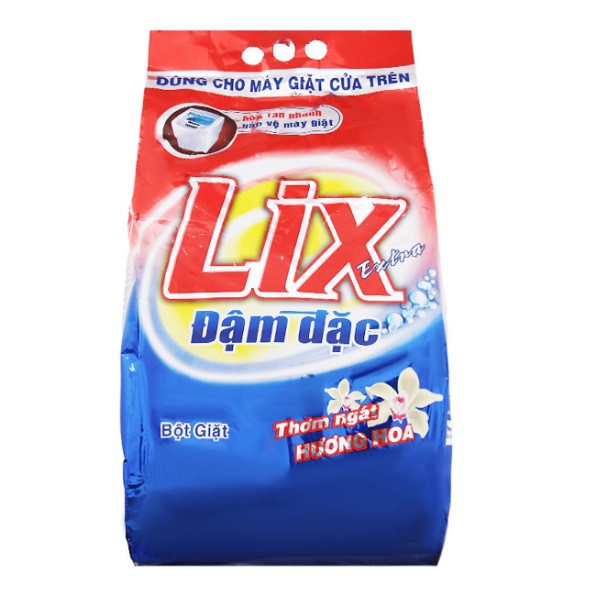 Bột Giặt LIX Extra Đậm Đặc 6Kg ED036 - Dùng Cho Máy Giặt Cửa Trên, Tẩy Sạch Vết Bẩn Mạnh Gấp 2 Lần