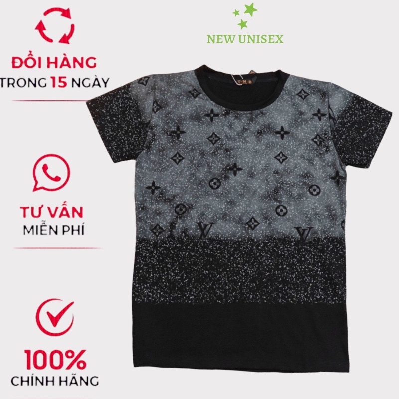 Áo Thun Nam Cổ Tròn Loang Màu Trắng Đen Chất Cotton Mềm Mịn Mặc Mát Form Chuẩn Phù Hợp Đi Chơi, Du Lịch Mọi Nơi [NEW UNI