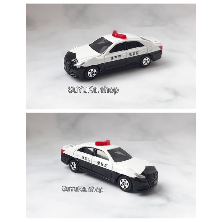 Xe Mô Hình Tomica c.sát màu trắng đèn đỏ