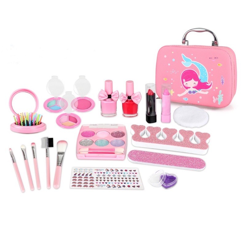 QUÀ NOEL CHO BÉ- HÀNG SẴN -  - VALI ĐỒ CHƠI TRANG ĐIỂM CHO BÉ - HỘP TRANG ĐIỂM VALI MAKEUP AN TOÀN