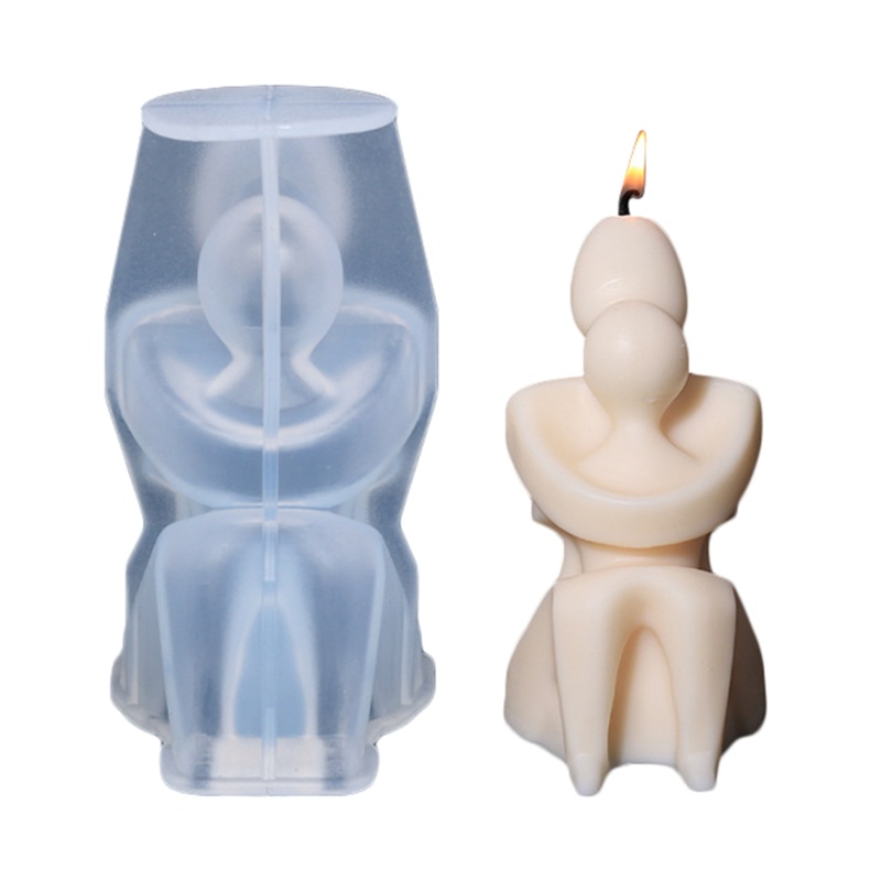 Khuôn Silicone Tạo Hình Làm Xà Phòng Hình Cơ Thể Người DIY Có Thể Tái Sử Dụng