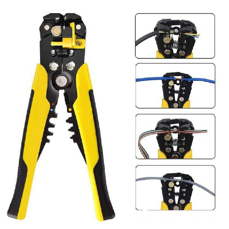 [GIÁ TỐT Kìm Tuốt Dây Điện, Dây Cáp, Bấm Cos Đa Năng 0.2 - 6Mm