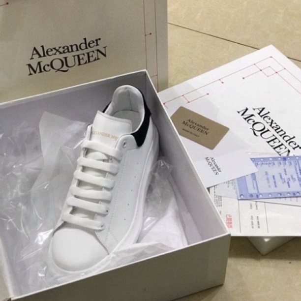 [Full box, Bill] Giày Sneaker M.C.Q Gót Nhung Đen Cao Cấp | BigBuy360 - bigbuy360.vn