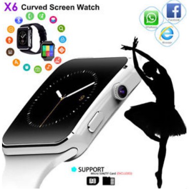 Đồng hồ thông minh smartwatch cao cấp x6 màn hình cong