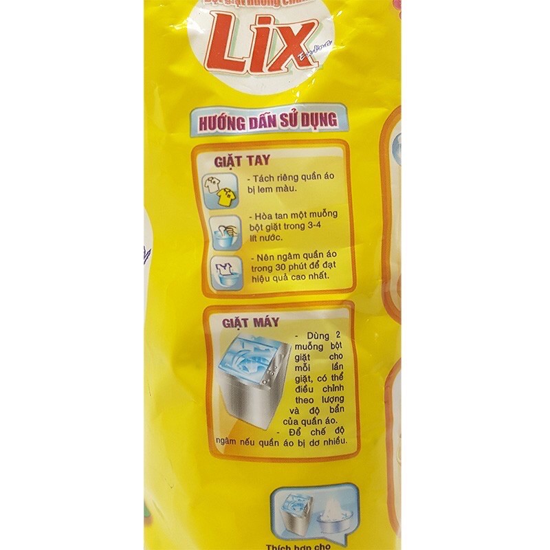 Bột giặt Lix Siêu Sạch gói Extra 260g/Chanh 300g Giao Ngẫu nhiên
