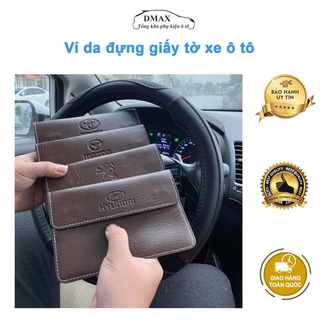 Ví da đựng đăng kiểm, giấy tờ xe ô tô – Bóp đựng giấy tờ xe ô tô logo các hãng xe