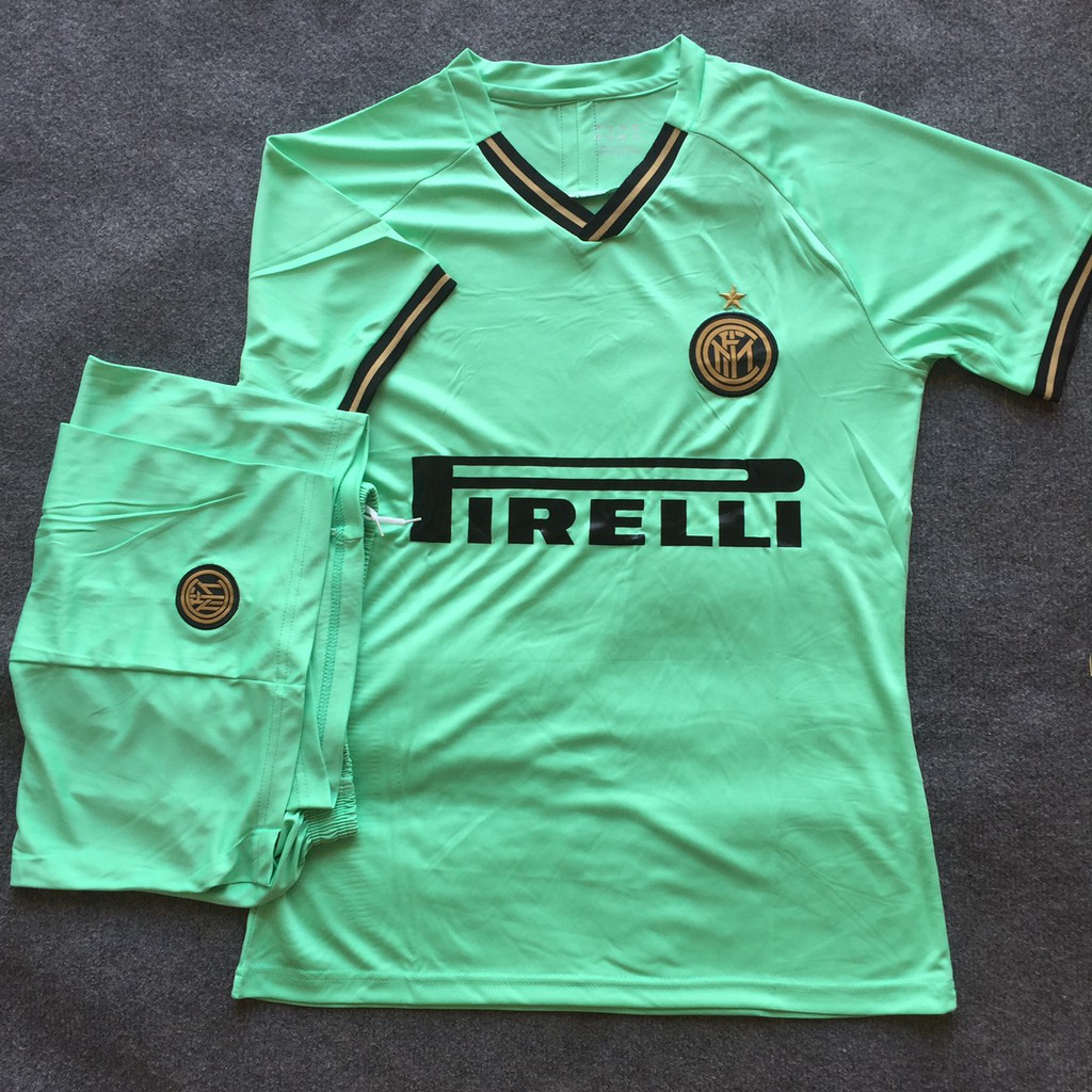 ÁO BÓNG ĐÁ INTER MILAN MÀU XANH NGỌC THUN ĐẸP