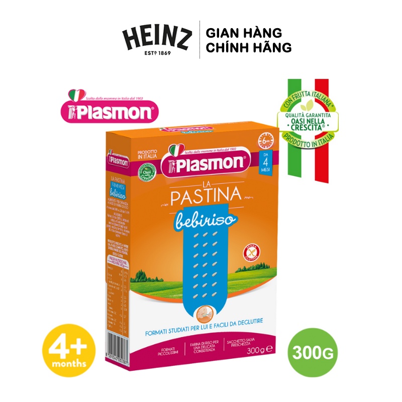 Nui Mì Ý Bebiriso PLASMON 300g (Date 28/02/2023) + Tặng 1 Hũ Táo Yến Mạch 170g (Date T7/2022)