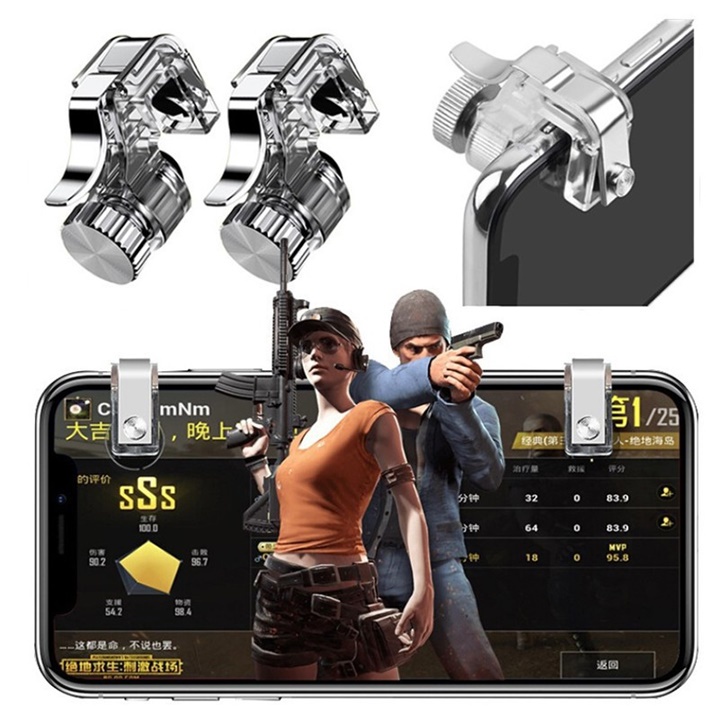 Bộ 2 Nút Chơi Game Mobile R11 Bắn PUBG - Ros Mobile - Free Fire Cực Nhạy