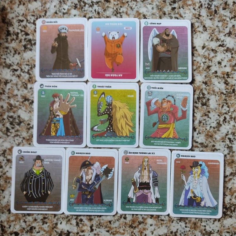 Combo 10 thẻ in toonies one piece boom