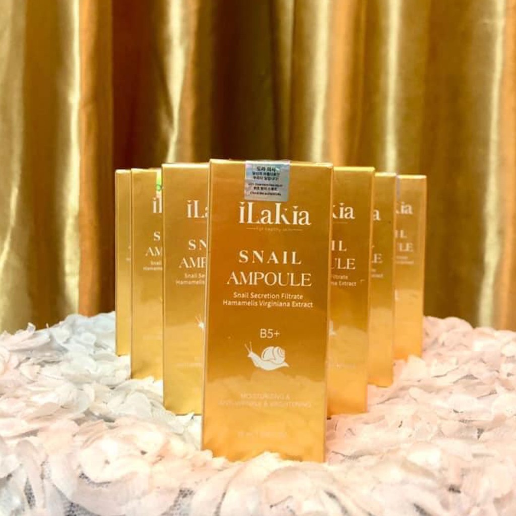 Tinh Chất Ốc Sên Chống Lão Hóa Và Phục Hồi Da Chuyên Sâu ILakia Snail Ampoule 30ml
