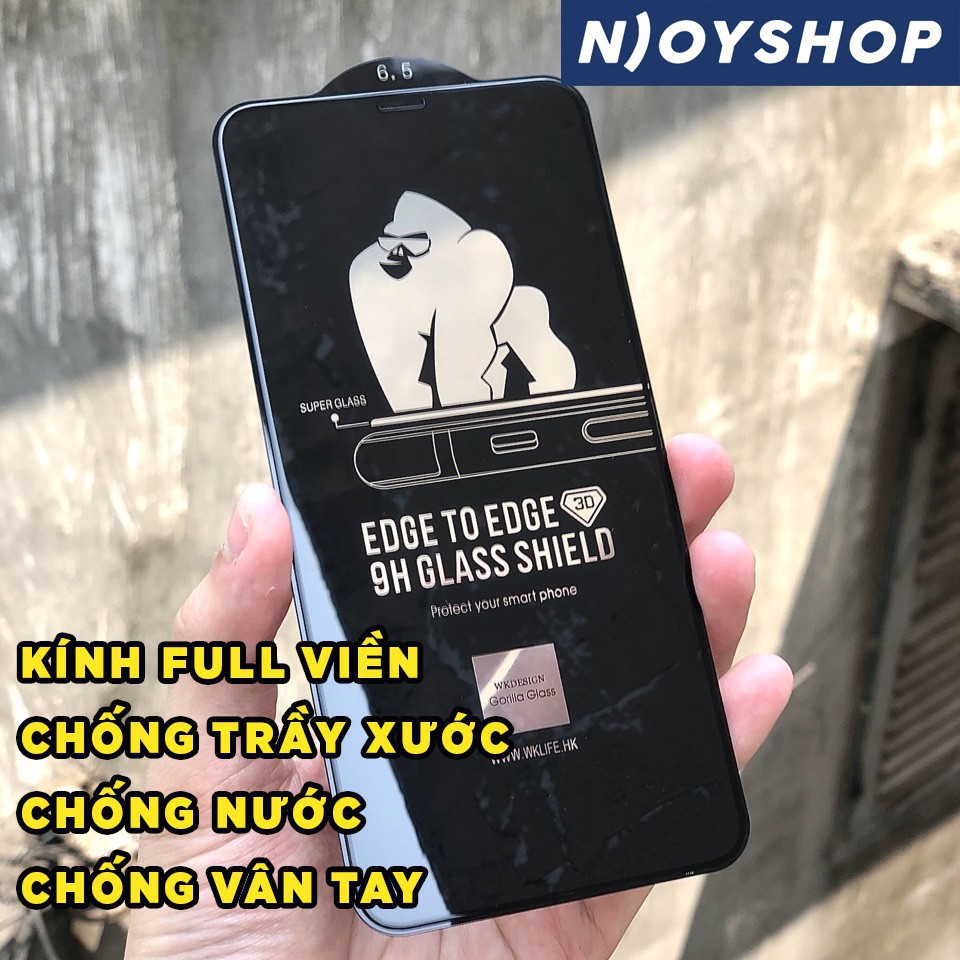 [ĐÃ CÓ IPHONE 12 PRO MAX] BỘ KÍNH CƯỜNG LỰC IPHONE FULL MÀN HÌNH KINGKONG CHÍNH HÃNG CHỐNG VÂN TAY CHỐNG BỤI CHỐNG TRỘM