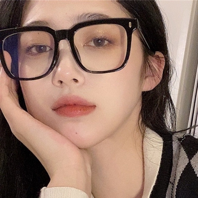(KIQI-FASHION) COD Mới Kính Mát Gọng Nhựa Vuông Chống Tia UV400 Thời Trang Cho Nam Nữ