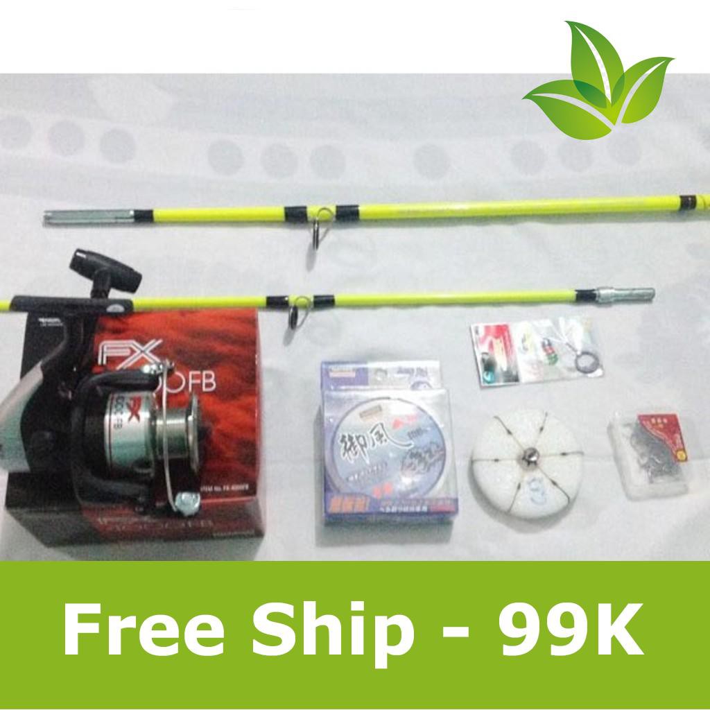 Bộ cần câu cá shimano 2m4,máy câu shimano fx4000 fb giá rẻ hàng chuẩn