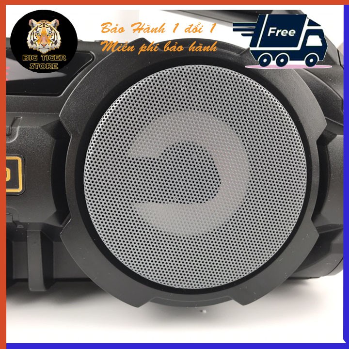 [âm thanh to]Loa Bluetooth Kimiso KM-S1/S2 - 2 Bass Cực Mạnh, Tặng kèm 1 Micro Có Dây Hát Karaoke