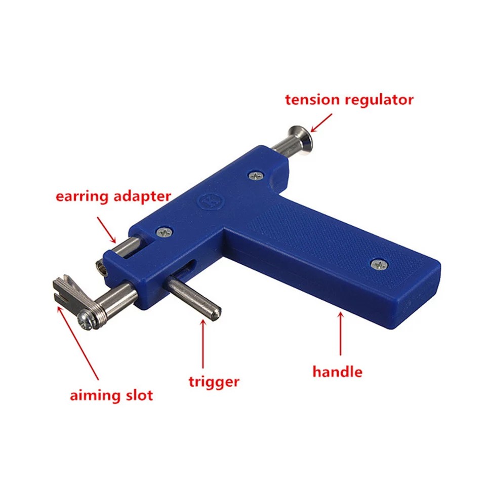 Máy bấm lỗ tai tặng kèm 50 khuyên tai