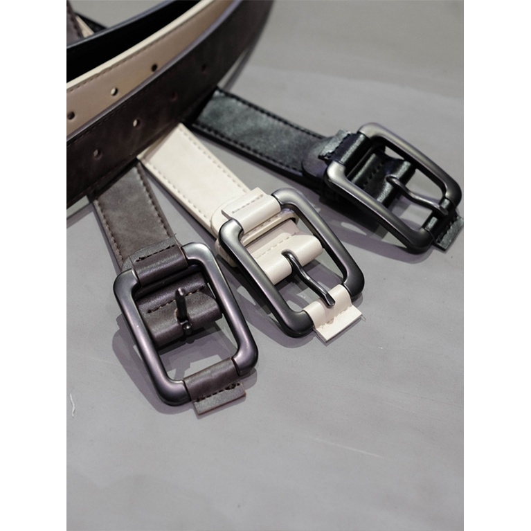 Thắt Lưng Khóa Cài Kiểu Hồng Kông Đơn Giản Đa Năng Thời Trang Cho Nam Và Nữ