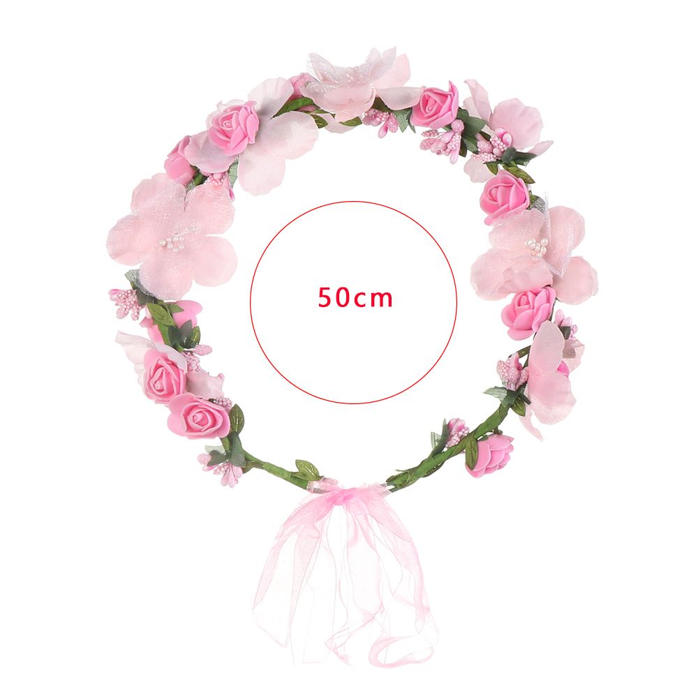 Vòng Hoa Đội Đầu Handmade Nhiều Màu Sắc Dành Cho Cô Dâu Mihan1