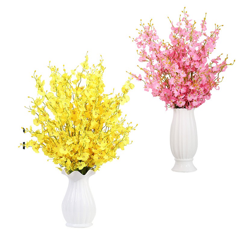 bông hoa giả Nhánh Hoa Nhân Tạo Trang Trí Nội Thất hoa giả để bàn  cao cấp hoa gia