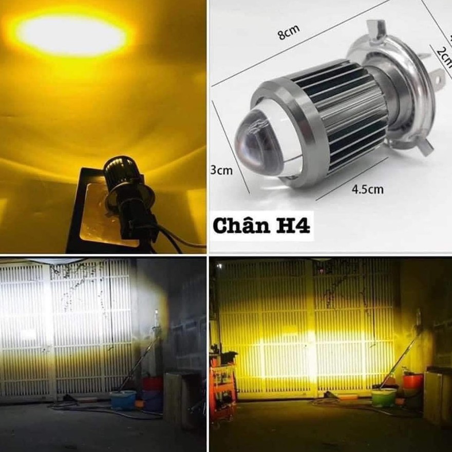 Đèn pha Led H4 7 2 chế độ.