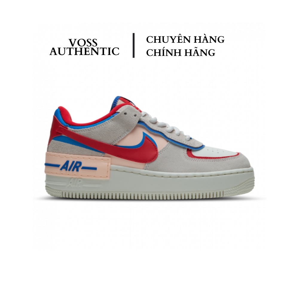 Giày Nike Air Force 1 Shadow "Sail Red" CU8591 100 - Hàng chính hãng - Voss Authentic