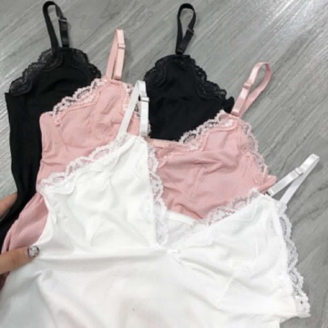 SET ĐỒ NGỦ NỮ 2 DÂY VIỀN REN SIÊU XINH | BigBuy360 - bigbuy360.vn