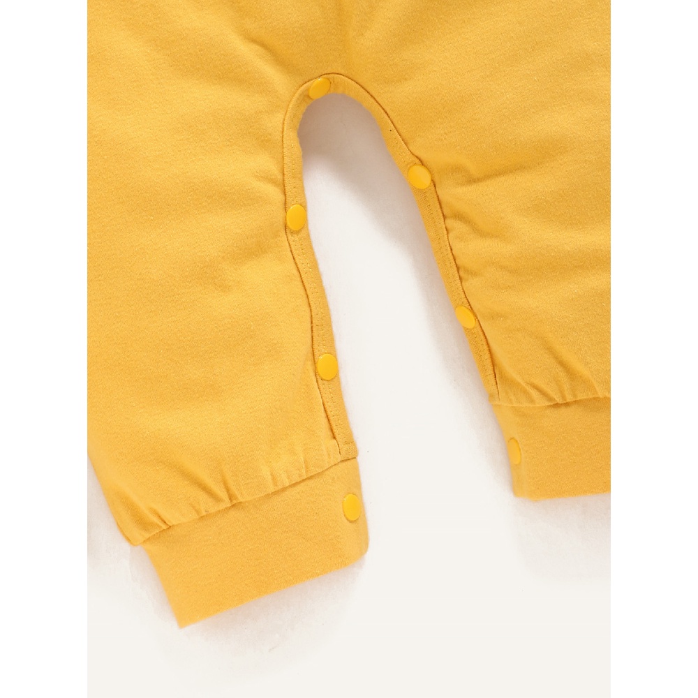 Áo liền quần Mikrdoo vải cotton ngắn tay họa tiết hoạt hình cho bé 0-24 tháng