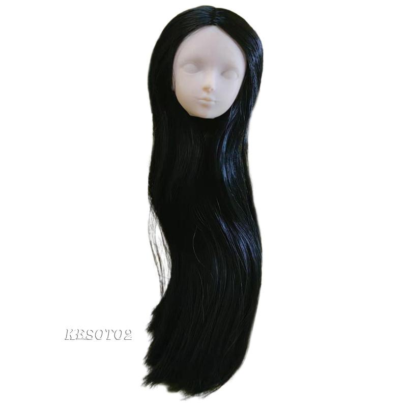 Đầu Búp Bê Nữ Tóc Dài 1 / 6 Kesoto2 Kèm Bóng Lông Dài Cho Bé 3-6 Tuổi