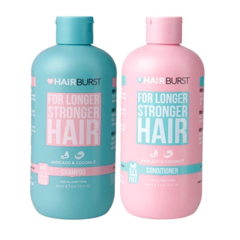 Hairburst Gội Xả For Longer Stronger Hair Kích Thích Mọc Tóc (Dầu Gội 350ml + Dầu Xả 350ml)