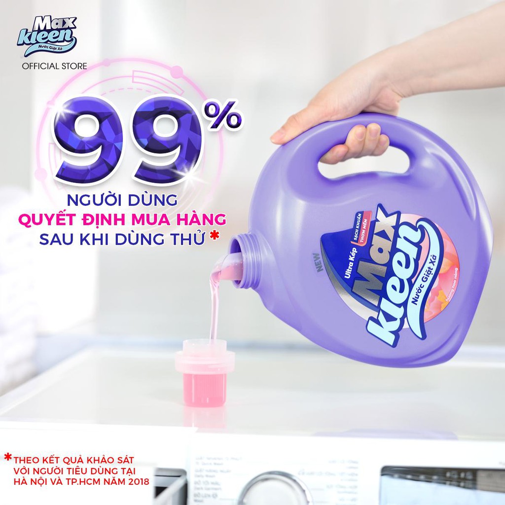 Chai Nước Giặt Xả Maxkleen Hương Hoa Nắng