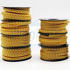 Vòng đánh số dây mạng cao su CAT5E CAT6E - Loại Cao Cấp, 1 Hộp 10 Vòng