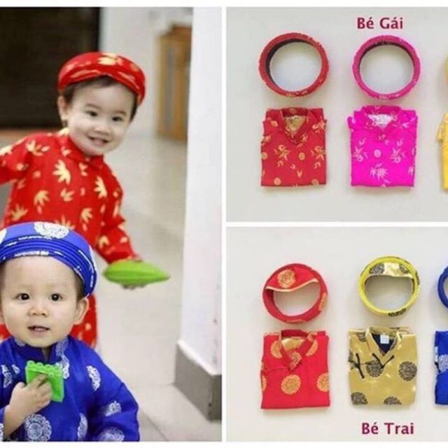 Combo Áo dài truyền thống cho bé