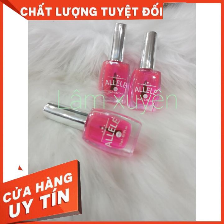 Sơn móng tay dưỡng nail bóng trắng, bóng hồng Alele 15ml FREESHIP  sơn mau khô , không bong tróc , giữ bền màu lâu.