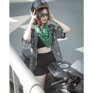 Áo sơ mi DirtyCoins Patchwork Bandana Shirt