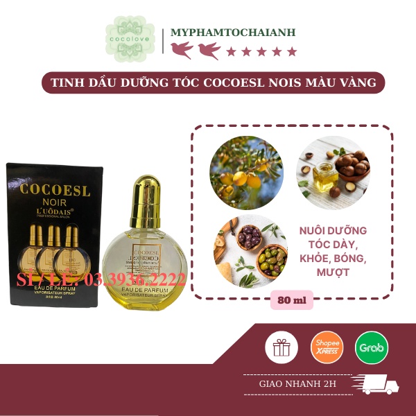 Tinh Dầu Dưỡng Tóc COCOESL NOIS Màu Vàng 80ML
