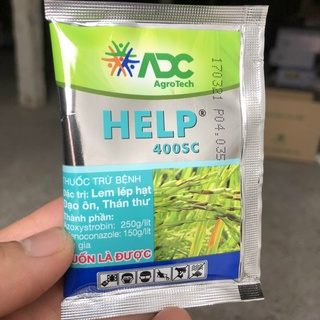 Chế phẩm trừ nấm bệnh HELP 400SC xử lý thán thư, vàng lá, đạo ôn, đen lép hạt gói 10ml