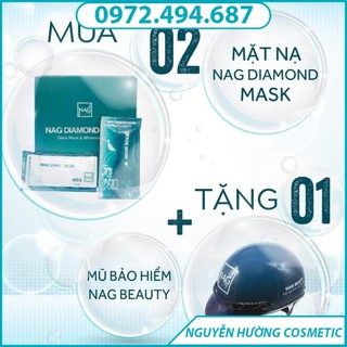 [MUA ĐỂ NHẬN QUÀ] Tặng 01 mũ bảo hiểm/nón bảo hiểm khi mua 02 hộp sản phẩm BỘ ĐÔI MẶT NẠ N.A.G DIAMOND MASK