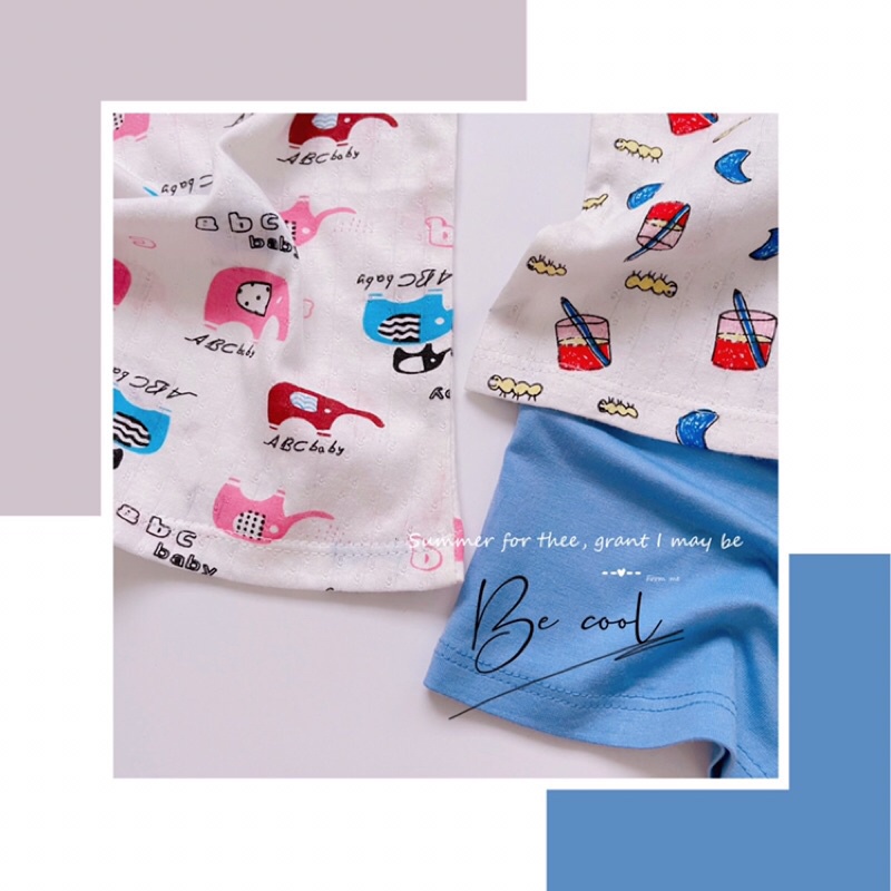 Đồ bộ ba lỗ thun lạnh mát cho bé trai - bé gái
