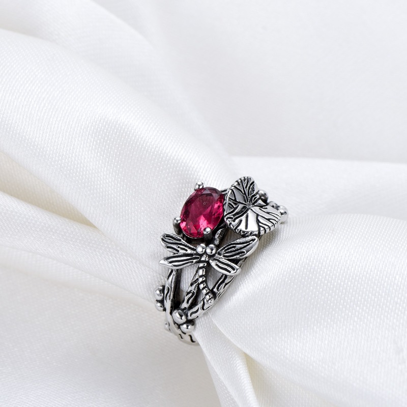 Nhẫn Bạc Thái Lan Cổ Điển Sáng Tạo Cho Nữ