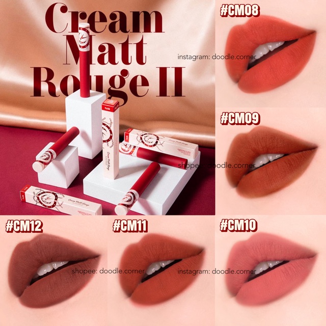 [Full 3 Version] Son kem lì Black Rouge Cream Matt Rouge (Có Sẵn) | BigBuy360 - bigbuy360.vn