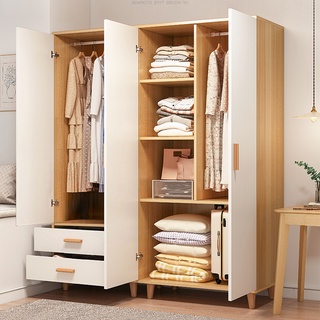 Tủ quần áo 2 cánh có chia ngăn phong cách đơn giản - GP129