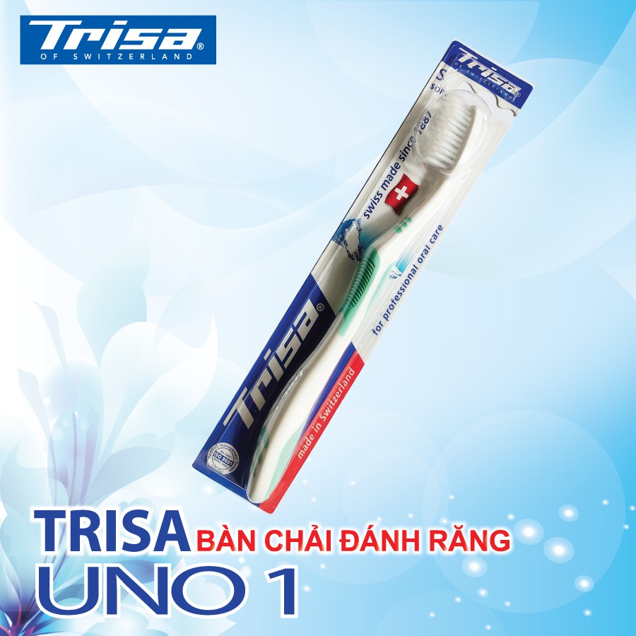 Bàn Chải Đánh Răng Lông Mềm Trisa Uno 1