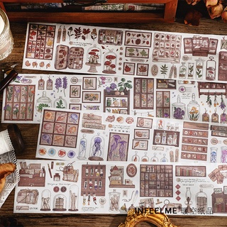 Băng Keo Washi Họa Tiết Hoa Nhiều Màu Phong Cách Retro Dùng Trang Trí Sổ Tay Diy