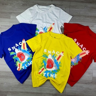 Áo bé trai size đại cổ tròn chất cotton co giãn cho bé 20-35kg